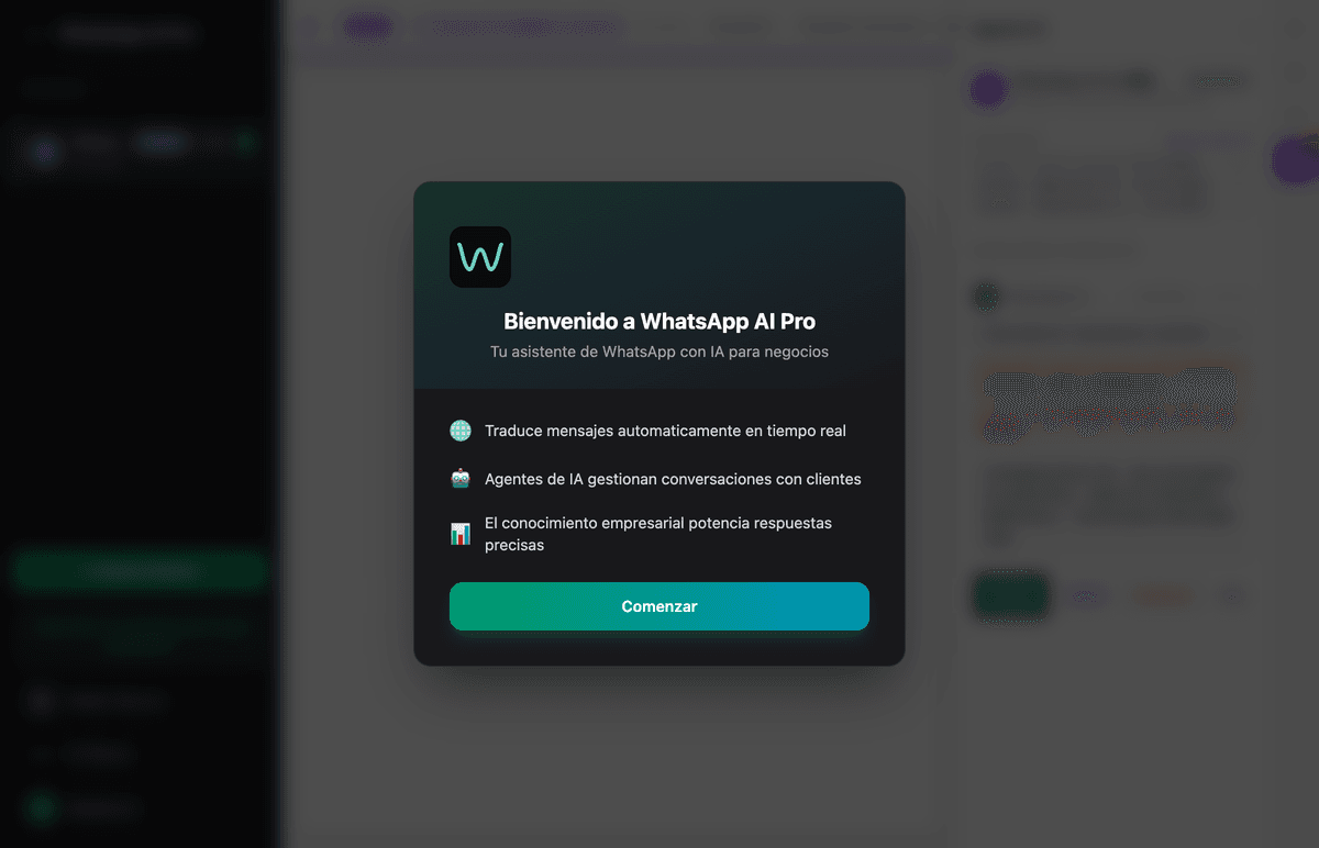 WhatsApp AI Pro - Welcome