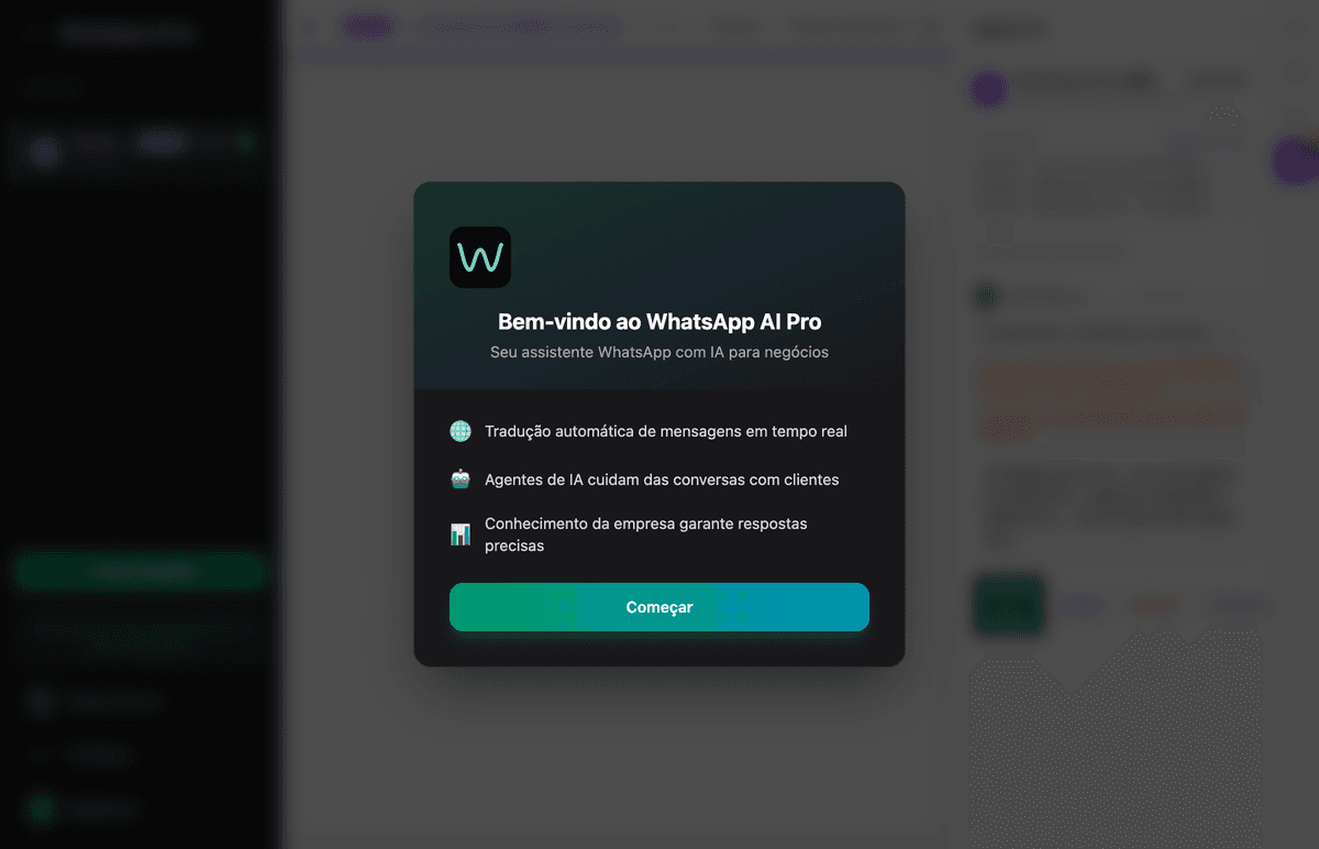 WhatsApp AI Pro - Welcome