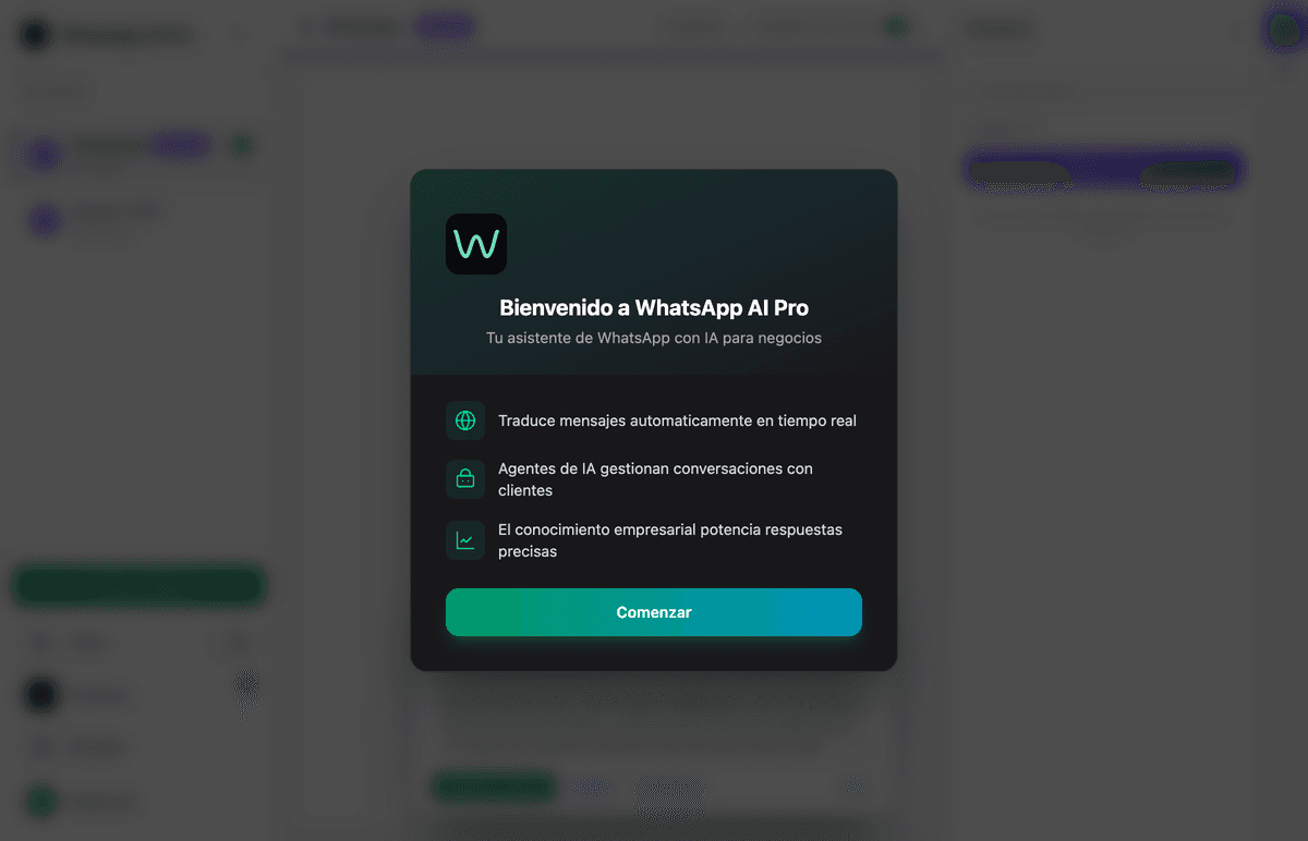 WhatsApp AI Pro - Welcome