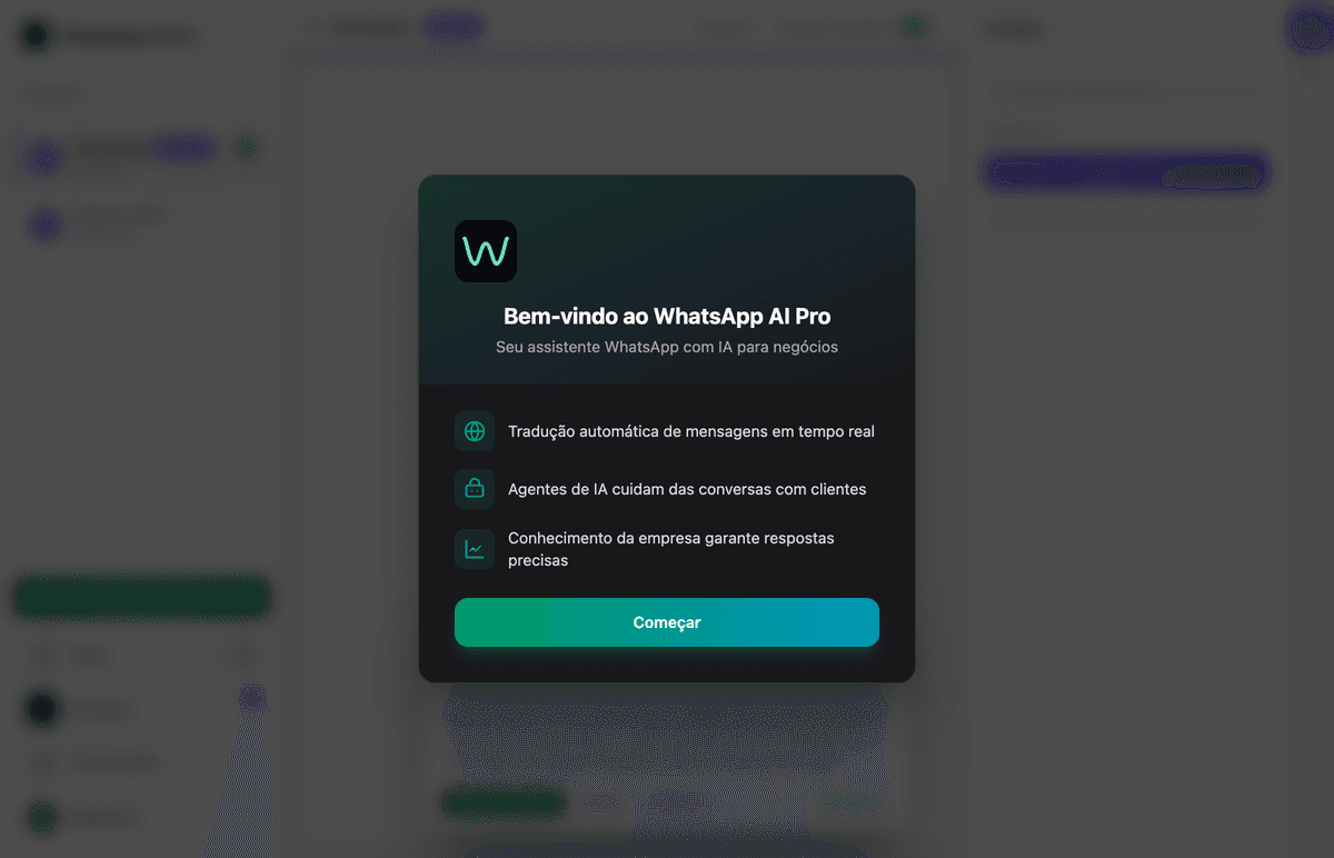 WhatsApp AI Pro - Welcome